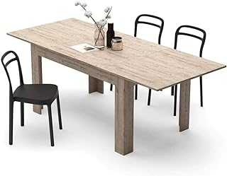 Mobili Fiver, Easy, Extendable dining table, Oak, Made In Italy