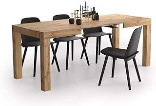 Mobili Fiver, First Extendable Table, 120(200) x80 cm, Rustic Oak, Made In Italy