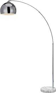Versanora - Arquer 170cm Modern Arc Floor Lamp Reading Light for Living Room Bedroom. Marble Base. Polished Chrome Finish