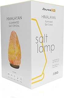 3-5 Kg Salt Lamp- Pink Himalayan Crystal Light Home Décor Accessory with Button Control and British Style Electric Plug Fine Quality Relaxation Gifts for Women & Men [Energy Class E]