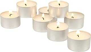 Stonebriar Long Burning Tealight Candles-8 Hours-White-Unscented-100 Pack, White, 100 Pack(8 Hours)