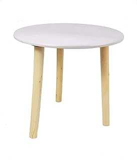 Decorative Wooden Table 30 x 30 cm Colour: white - Small side table coffee table coffee table sofa table flower stool.