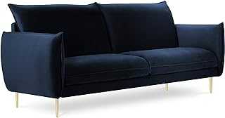 Milo Casa Velvet Sofa Bed Biagio, 2 Seater, Royal Blue, 160x95x97