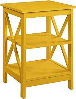 Convenience Concepts Oxford End Table, Yellow, Wood