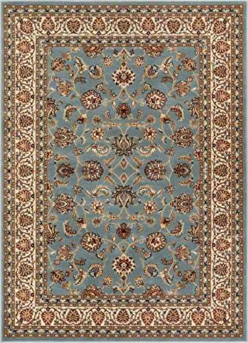Bravich RugMasters Virginia Herritage Blue Runner Rug Persian Floral Oriental Traditional Non-Shed Thick Soft Livig Dining Room Hall Way Floor Mat Area Carpet - 60x230cm (2'x7'8")
