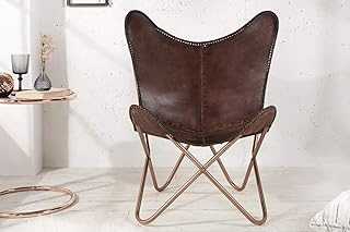 Casa Padrino genuine leather designer armchair Brown - Relax leather armchair