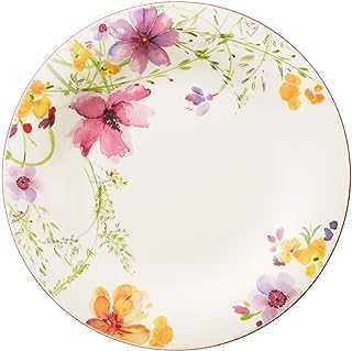 Villeroy & Boch 1-Piece Premium Porcelain Mariefleur Basic cm/10 Screwdriver 2620, 6 x 27 cm Dinner Plate, White, 6 Units