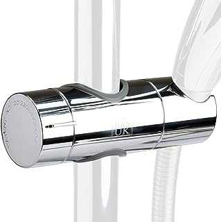 H&S Shower Head Holder Bar Pole Bracket Adjustable Chrome Plated Fits Dia. 18mm 19mm 20mm 21mm 22mm 23mm 24mm 25mm Pole