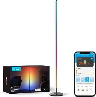 Govee LED Floor Lamp, RGBIC Corner Floor Lamp Works with Alexa Google Assistant, 16 Million Colours & 58 Scenes Mood Light for Living Room, Bedroom