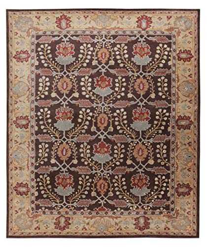 Metallic Brown Traditional Persian Old Style Handmade Tufted 100% Woollen Area Rugs & Carpet (250x300 cm - 8x10 ft)