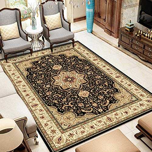 TEPPICH-CY-ZK Perfect Large Rugs Vintage Persian style big rug oriental brown traditional flower design easy to clean Sofa Rugs 160X230CM