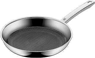 WMF Frying Pan Coated Ø 24Cm|Black Resist Stainless Steel Handle Multilayer Material with Honeycomb Structure Suitable for Induction Hand Wash