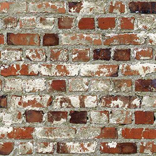 Hill Interiors Loft Brick Wallpaper, Beige, Beige,