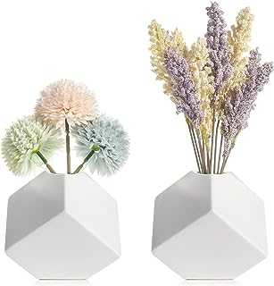 Ceramic Vase for Pampas Grass - Vases Set White Flower Vases as Modern Living Room Boho Decoration Vase White Matte