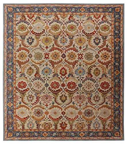Costa Multicolour Traditional Persian Old Style Handmade Tufted 100% Woollen Area Rugs & Carpet (250x300 cm - 8x10 ft)