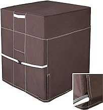 GCGOODS Air Conditioner Covers for Outside Units, Square Heavy Duty AC Cover for Outdoor Central Units, Brown (28" L x 28" W x 32" H)