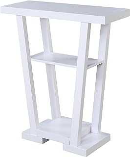 Convenience Concepts Console Table, Recycled Material, White, 11.5 in x 31.5 in x 34 in