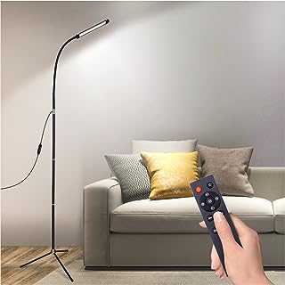 LED Floor Lamp for Living Room,Dimmable Adjustable Standard Lamp for Bedroom,Remote Control Portable Standing Lamp, 10w Timer Flexible Modern Tall Lamp, Gooseneck Tripod Stand Light for Reading