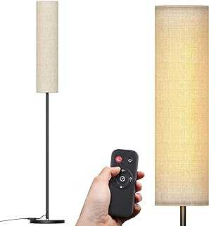 Floor Lamp, 12W LED Floor Lamp for Bedroom with 4 Color Temperatures & Night Light Mode, Remote Control Standing Lamp with Timer, Stepless Dimming Reading Light Floor Lamps for Living Room, Office.