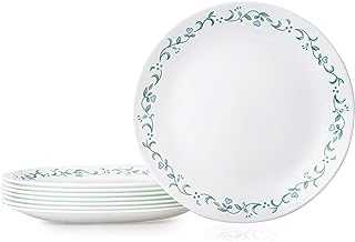 Corelle Vitrelle 8-Piece Dinner Plates Set, Triple Layer Glass and Chip Resistant, Lightweight Round , Country Cottage