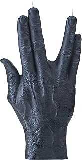 CandleHand Hand Gesture Candle Vulcan LLAP, Live Long and Prosper Handmade Candles Gift, Big Candles 22x13x5cm Real Hand Size, Unusual Candles for Birthdays or as Housewarming Gift, Black