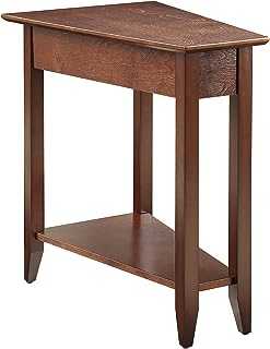 Convenience Concepts Modern Wedge End Table, Wood, Espresso, 16 in x 24 in