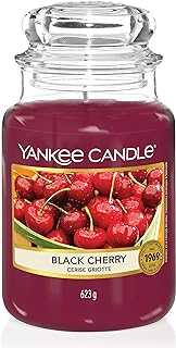 Yankee Candle Scented Candle | Black Cherry Large Jar Candle | Long Burning Candles: up to 150 Hours | Perfect Gifts for Women