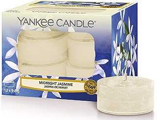 Yankee Candle Tea Light Scented Candles | Midnight Jasmine | 12 Count
