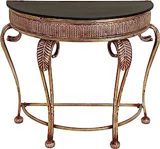 Deco 79 Console Table, Iron, Gold, 41" x 33"