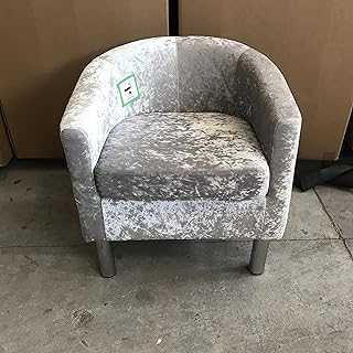 Velvet Tub Chairs, Silver Metal Legs Armchair Sofa With Soft Velvet Fabric, Occasional Chairs for Bedroom, Dining Room, Living Room and Cafe (Gray)