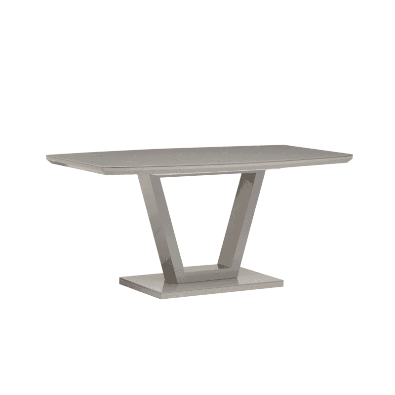 Venice Grey Gloss Dining Table (Table Colour: Grey)
