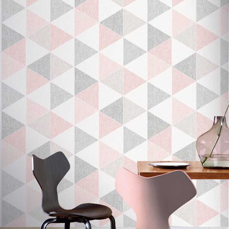 Arthouse Scandi Pink Triangle Wallpaper