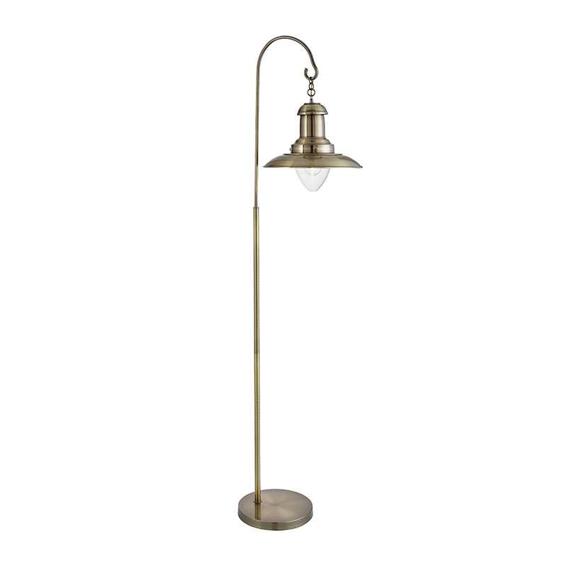 Nautical Floor Lamp - Antique Brass