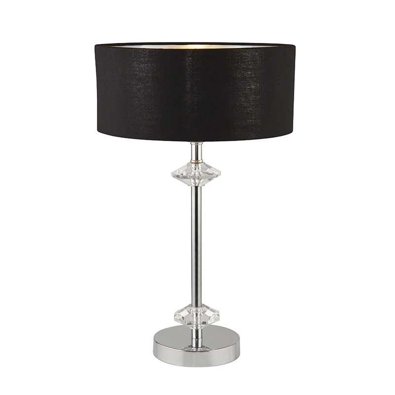 Searchlight New Orleans Table Lamp - Chrome