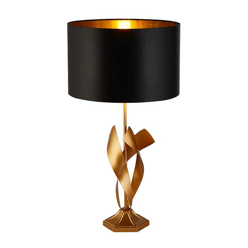 Searchlight Breeze Table Lamp - Gold & Black