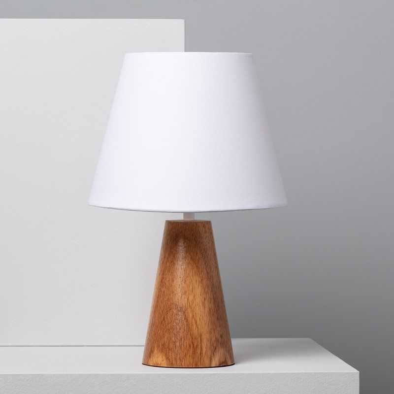 Iluzzia Dukku Table Lamp - Wood & White